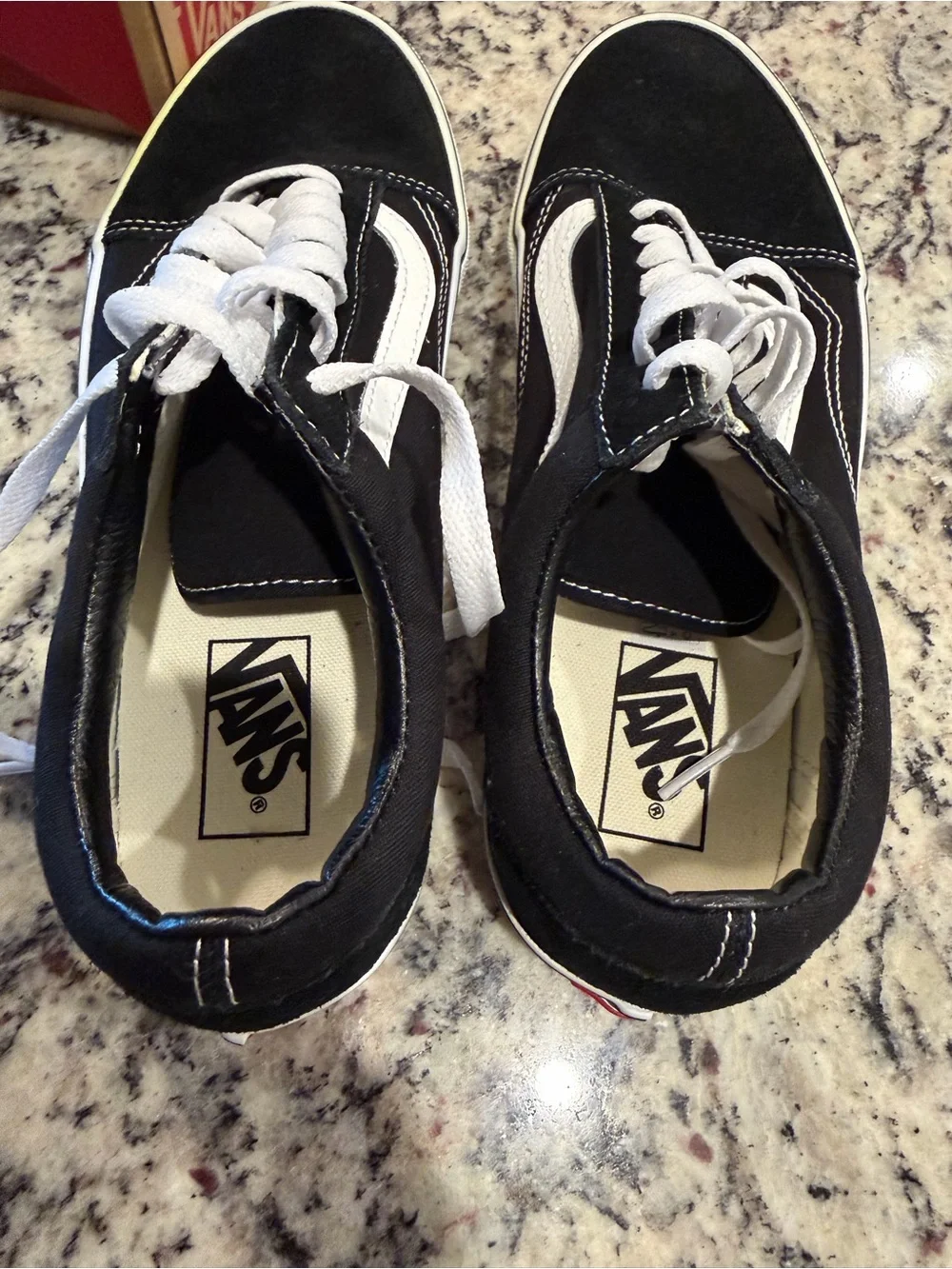 Vans Black & White Old Skool Classic Low-Top Sneakers